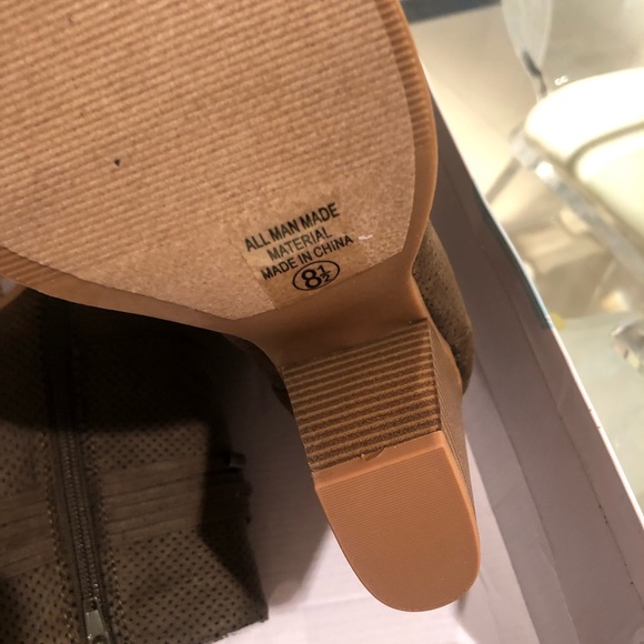 Chic Pinhole Fashion Booties ANKLE BOOTS SUEDE - Picture 4 of 5